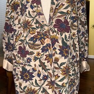 Vintage Whimsical “Boho” Floral Patterned Tailored Blazer Toni Garment CC Magic
